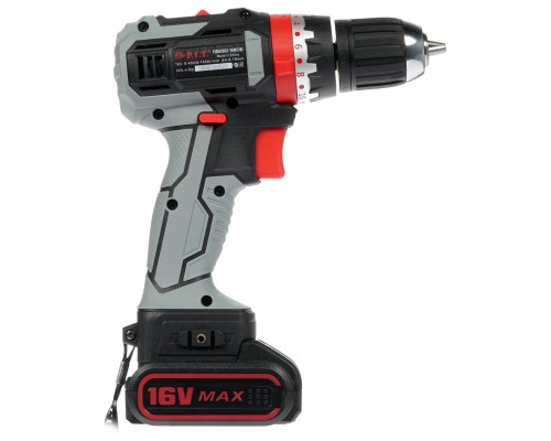 Шуруповерт P.I.T. безщеточный PID03002-16M2/BL (14,4В, АКБ 1,5 Ач, 30Нм,с функцией удара)