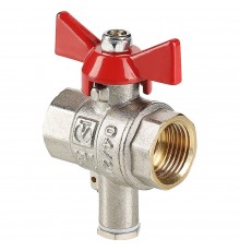 Кран шаровый для подключения датчика температуры "рычаг" ВВ ВР 3/4" (Valtec VT.247) уп 12 шт