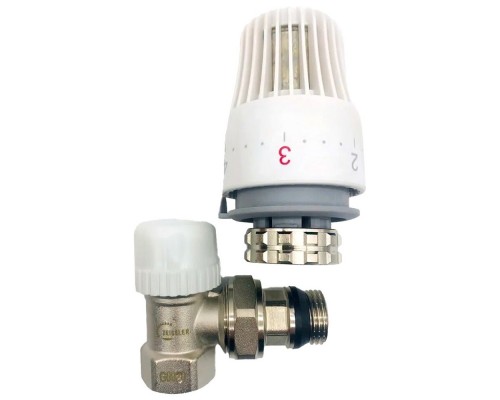 Клапан термостатический с головкой угловой 1/2" RVKS205.02 (TIM)