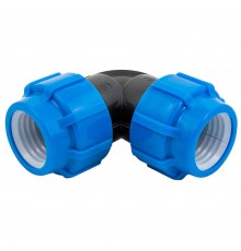 Отвод ПНД компрессионный 75 мм (Политэк)