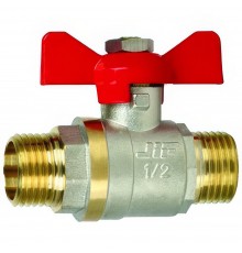 Кран шаровый "бабочка" НН наружная резьба 3/4" (JIF.356) уп 10 шт