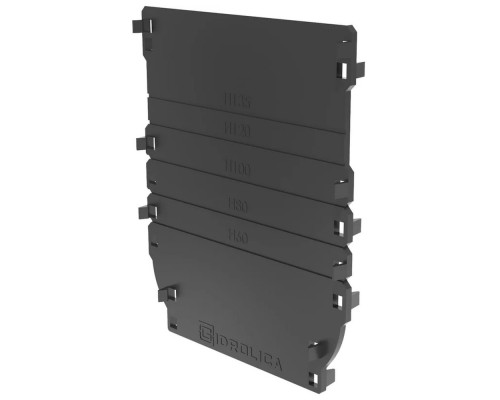 Заглушка торцевая пластиковая для лотка водоотводного DN100 Gidrolica Standart (Арт. 18101)