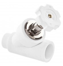 Вентиль полипропиленовый PPRC 25, белый