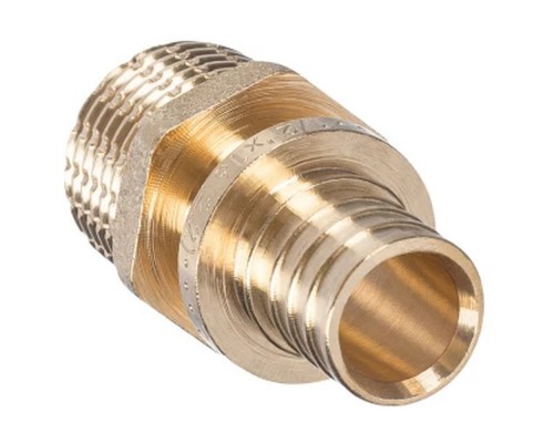 Муфта переходная НР 16*1/2 латунь акс.