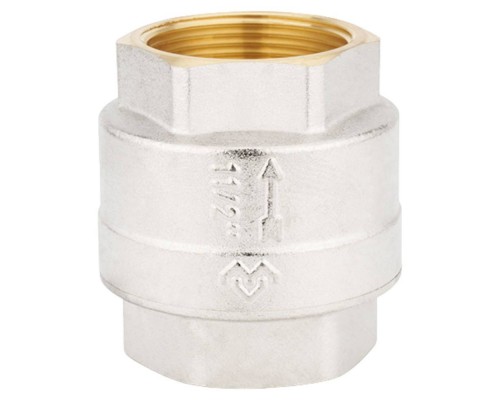 Клапан обратный VARMEGA с пластиковым седлом 1/2" никелированный, VM04901