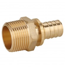 Переходник Gappo с наружной резьбой латунный 20-R 1/2"