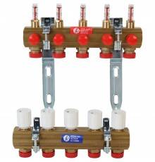 Узел коллекторный Giacomini сборный с расходомерами 1" x 3/4"E /2 , R553FZY042