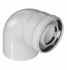 Колено Royal Thermo диам. 60/100L MF 90