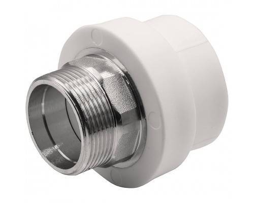 Муфта THERMOLIGHT комбинированная PP-R НР 50х1 1/2" под ключ белый (3/33) Муфта THERMOLIGHT комбинированная PP-R НР 50х1 1/2" под ключ белый (3/33)