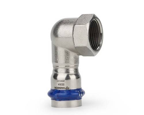 Угольник VARMEGA раструбный Inox Press ВР 18x1/2"