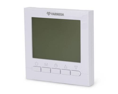 Термостат комнатный VARMEGA, VM19221, проводной, белый Термостат комнатный VARMEGA, VM19221, проводной, белый