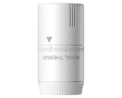 Термоголовка жидкостная Royal Thermo Design М30х1,5 (белый) Термоголовка жидкостная Royal Thermo Design М30х1,5 (белый)