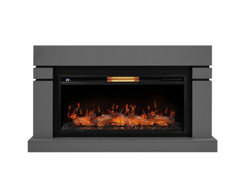 Каминокомплект: Очаг Electrolux EFP/P-4220LS, портал Lindos 42/40/36, светло-серый, р/в