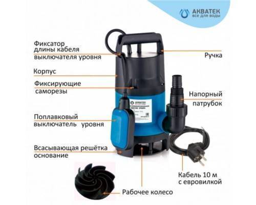Насос фекальный Акватек SP400PA 5/125 Насос фекальный Акватек SP400PA 5/125