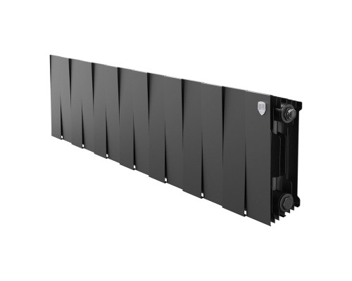 Радиатор биметаллический Royal Thermo PianoForte 200 Чёрный- 14 секц.