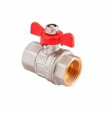Кран шаровый полнопроходной ROYAL thermo Yorhe 3/4" ВВ, бабочка