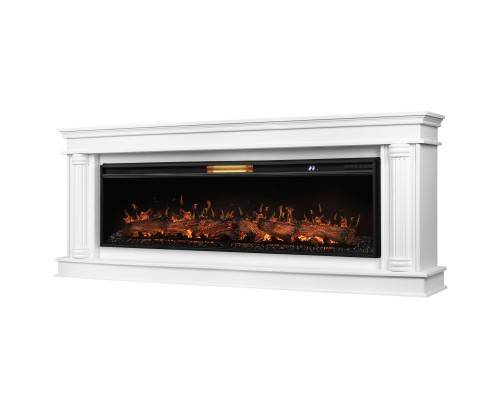 Каминокомплект: Очаг Royal Thermo Aurora RTFP/P-AR60LS, портал Olympia 60, белый Каминокомплект: Очаг Royal Thermo Aurora RTFP/P-AR60LS, портал Olympia 60, белый