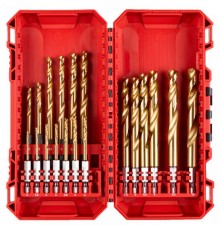 Набор сверл по металлу Milwaukee RedHEX HSS-TiN (19шт) 4932493866
