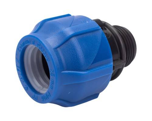 Муфта компрессионная соединительная c наружной резьбой 25х3/4" (Valfex) (160/40) Муфта компрессионная соединительная c наружной резьбой 25х3/4" (Valfex) (160/40)
