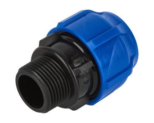Муфта компрессионная соединительная c наружной резьбой 40х1 1/2" (Valfex) (40/10) Муфта компрессионная соединительная c наружной резьбой 40х1 1/2" (Valfex) (40/10)