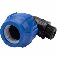 Отвод компрессионный с наружной резьбой 25х1/2" (Valfex) (120/30)