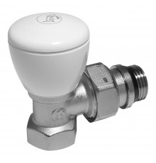 Клапан ручной Giacomini R5TG для радиатора 1" ВН, угловой, Kvs-8.45м3/ч