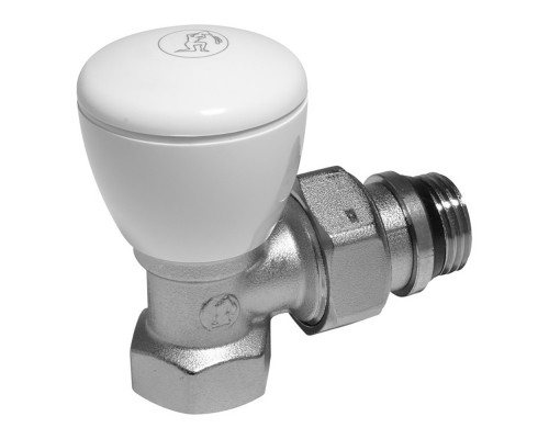 Клапан ручной Giacomini R5TG для радиатора 1" ВН, угловой, Kvs-8.45м3/ч