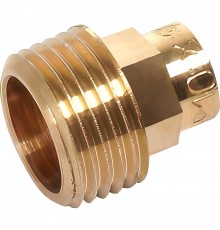 Соединитель переходной Sanha бронзовый пайка-резьба НР 22х3/4", тип 4243G, 142432234