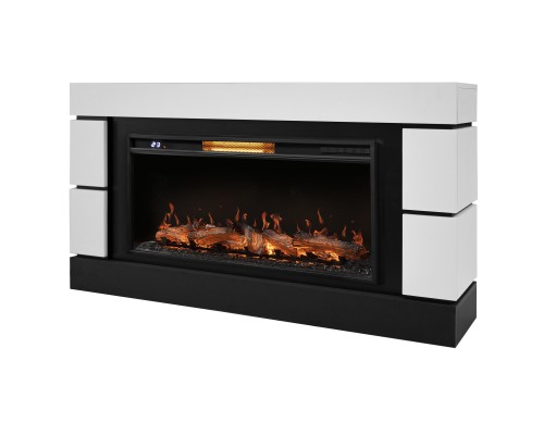 Каминокомплект: Очаг Royal Thermo Aurora RTFP/P-AR40LS, портал Moderno 42/40/36, белый, р/в