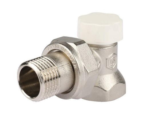 Клапан запорно-балансировочный, угловой 1/2", STOUT SVL-1156-000015 Клапан запорно-балансировочный, угловой 1/2", STOUT SVL-1156-000015