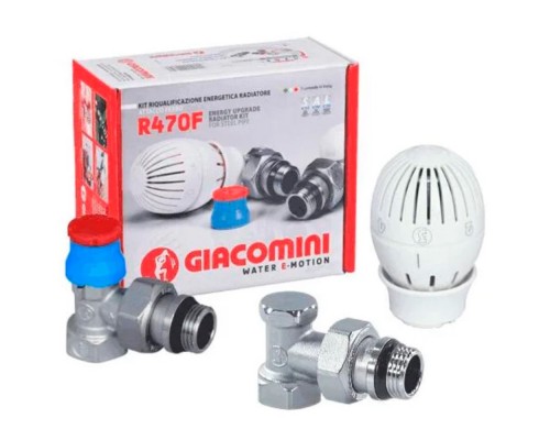 Комплект термостатич. Giacomini 1/2" - угл., R470FX033