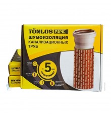 Комплект шумоизоляции TONLOS PIPE для канализационных труб D110мм, 261313