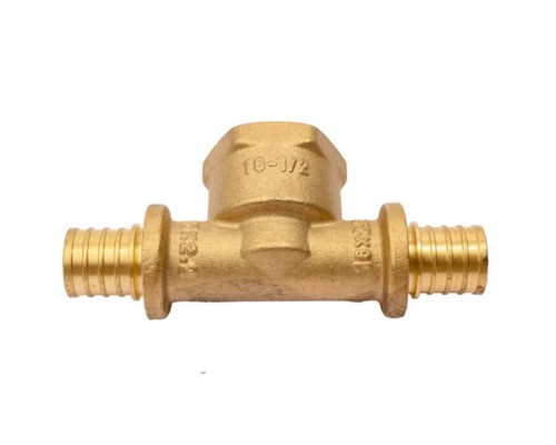 Тройник ONE PLUS переходной ВР 16х1/2х16 латунь акс. (90/15)