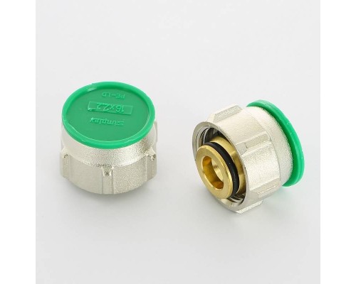 Соединитель обжим-В Simplex 16(2.2) х 3/4" ЕК (компл. 2 шт) для полиэтиленовых труб