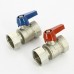 Комплект кранов шаровых UNI-FITT 1" x 3/4" с накидной гайкой и уплотнением (2 шт)