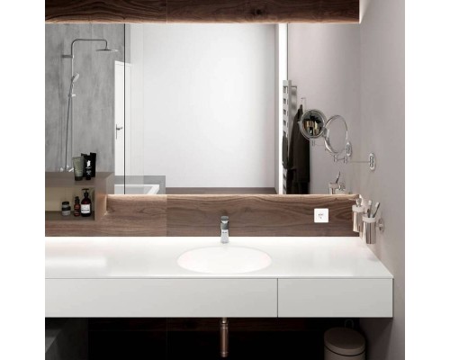 Смеситель для раковины HansGrohe HG Vernis 100 Blend со сливным гарнитуром матовый черный