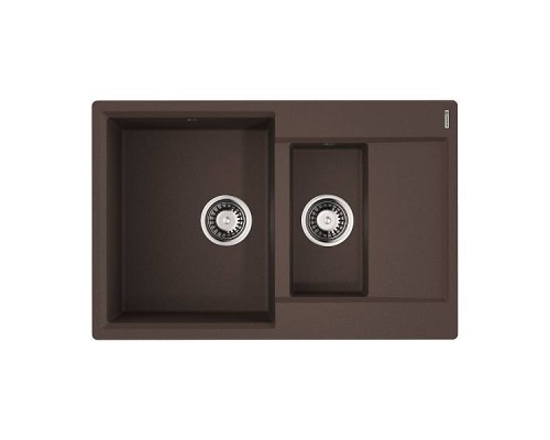 Omoikiri Daisen 78-2-DC Кухонная мойка Artgranit 78x51 см, цвет: темный шоколад 4993333