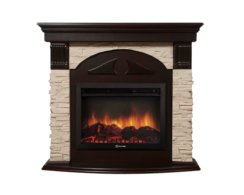 Портал Firelight Torre 25U (угловой) камень слоновая кость, шпон темный дуб Портал Firelight Torre 25U (угловой) камень слоновая кость, шпон темный дуб