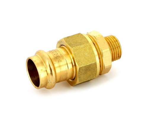 Муфта пресс-Н IBP 22 х 1/2" с разъемным соединением бронза Муфта пресс-Н IBP 22 х 1/2" с разъемным соединением бронза