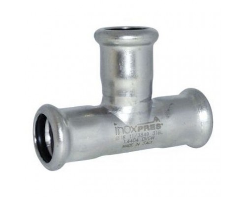 Тройник нерж AISI316L Дн42 Ру16 пресс Inoxpres RM 182042000