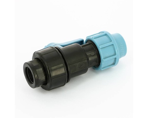 Кран шаровый компрессионный Unidelta 20x1/2" для труб ПНД полипропилен PP-B