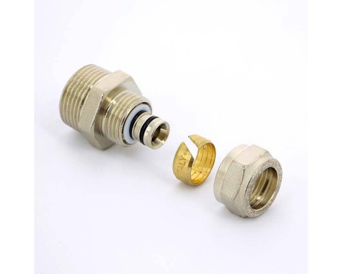 Муфта обжим-Н никелированная UNI-FITT 16х3/4" Муфта обжим-Н никелированная UNI-FITT 16х3/4"