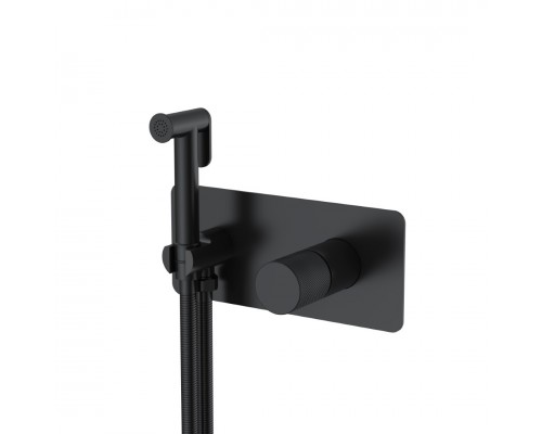 Boheme Stick Spirale Гигиенический душ со смесителем и встраиваемой частью, цвет: black 127-BB.4