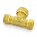 Тройник В никелированный TIEMME 1/2"x3/8"x1/2"