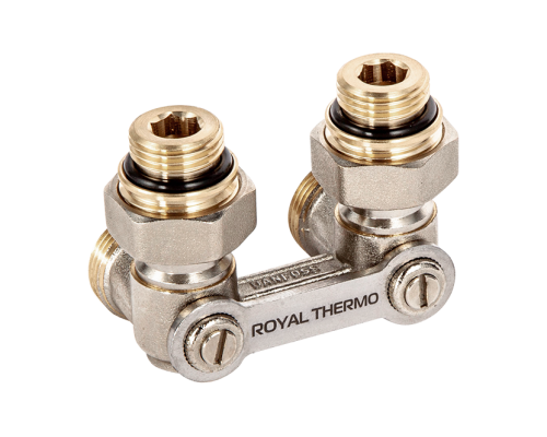 Узел нижнего подключения угловой ROYAL THERMO ½"х3/4"EK