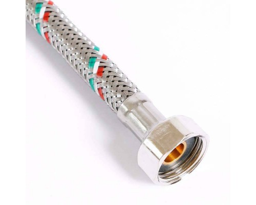 Гибкая подводка для смесителя UNI-FITT МL10х1 - 1/2" 80 см оплетка из нержавеющей стали