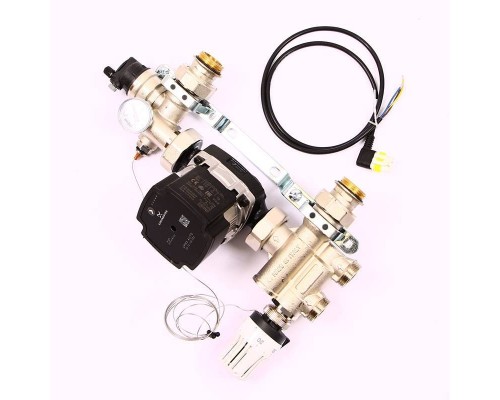 Насосно-смесительная группа UNI-FITT SOLOMIX 1" с энергоэффективным насосом GRUNDFOS UPM3 AUTO 25-70 130