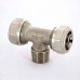 Тройник обжим-Н никелированный UNI-FITT 26х3/4"х26