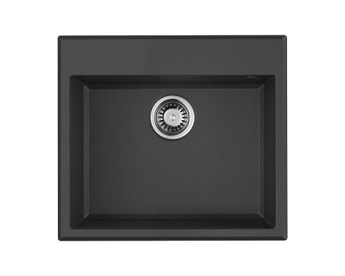 Omoikiri Tedori 57-BL Кухонная мойка Tetogranit 57x51 см, цвет: черный 4993980