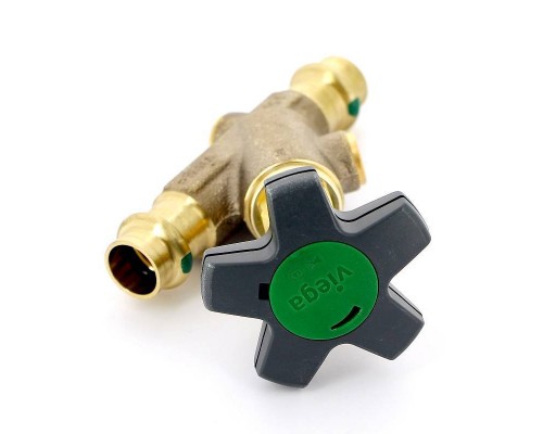 Вентиль Easytop пресс c SC-Contur VIEGA CRV ДУ 15 с обратным клапаном бронза, м.2238,5